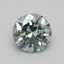 0.35 Ct. Fancy Intense Bluish Green Round Lab Grown Diamond