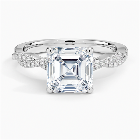 Scalloped Engagement Ring