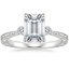 18K White Gold Bristol Diamond Ring, smalltop view