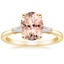 18K Yellow Gold Tapered Baguette Three Stone Diamond Ring, smalltop view