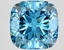 5.70 Ct. Fancy Vivid Blue Cushion Lab Grown Diamond