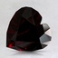 12x11.9mm Unheated Red Modified Heart Garnet, smalltop view