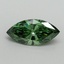 0.51 Ct. Fancy Vivid Pacific Green Marquise Lab Grown Diamond
