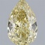 2.06 Ct. Fancy Intense Yellow Pear Lab Grown Diamond
