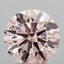 2.50 Ct. Fancy Brownish Pink Round Lab Grown Diamond