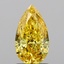 1.35 Ct. Fancy Vivid Yellow Pear Lab Grown Diamond