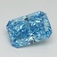 6.08 Ct. Fancy Vivid Blue Radiant Lab Grown Diamond