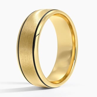 Everett 7mm Wedding Ring in 18K Yellow Gold