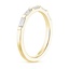 18K Yellow Gold Lane Diamond Ring (1/3 ct. tw.), smallside view