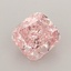 1.17 Ct. Fancy Vivid Pink Cushion Lab Grown Diamond
