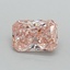 1.09 Ct. Fancy Vivid Pink Radiant Lab Grown Diamond