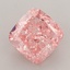 1.54 Ct. Fancy Vivid  Pink Cushion Lab Grown Diamond