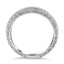 Celtic Engraved Delicate Antique Scroll Diamond Ring, smallside view