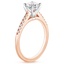 14K Rose Gold Sonora Diamond Ring, smallside view