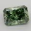 3.07 Ct. Fancy Vivid  Green Radiant Lab Grown Diamond