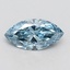 0.68 Ct. Fancy Vivid Blue Marquise Lab Grown Diamond