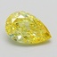 1.15 Ct. Fancy Intense Yellow Pear Lab Grown Diamond
