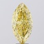 6.55 Ct. Fancy Vivid  Yellow Marquise Lab Grown Diamond