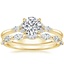 18K Yellow Gold Nadia Diamond Ring with Joelle Diamond Ring