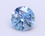 1.56 Ct. Fancy Vivid  Blue Round Lab Grown Diamond