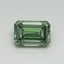 5.07 Ct. Fancy Vivid Pacific Green Emerald Lab Grown Diamond