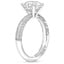 Platinum Tacori Sculpted Crescent Knife Edge Diamond Ring, smallside view