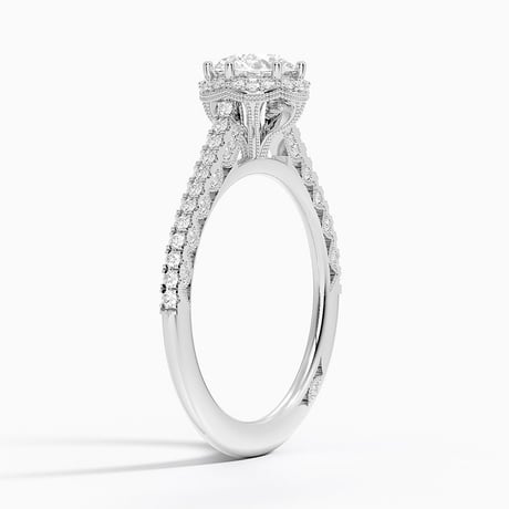 Tacori Petite Crescent Classic Bloom Diamond Ring - Brilliant Earth