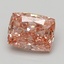 3.08 Ct. Fancy Vivid Pink Cushion Lab Grown Diamond