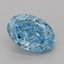 1.09 Ct. Fancy Vivid Blue Oval Lab Grown Diamond