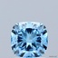 1.07 Ct. Fancy Vivid Blue Cushion Lab Grown Diamond