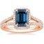 14K Rose Gold Fortuna Halo Diamond Ring (1/2 ct. tw.), smalltop view