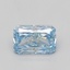 3.09 Ct. Fancy Vivid Blue Radiant Lab Grown Diamond