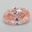 5.01 Ct. Fancy Vivid  Pink Oval Lab Grown Diamond