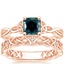 14K Rose Gold Entwined Celtic Love Knot Ring with Celtic Knot Diamond Ring