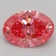 1.56 Ct. Fancy Vivid Pink Oval Lab Grown Diamond