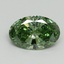 0.7 Ct. Fancy Vivid Pacific Green Oval Lab Grown Diamond