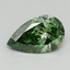 1.03 Ct. Fancy Vivid Green Pear Lab Grown Diamond