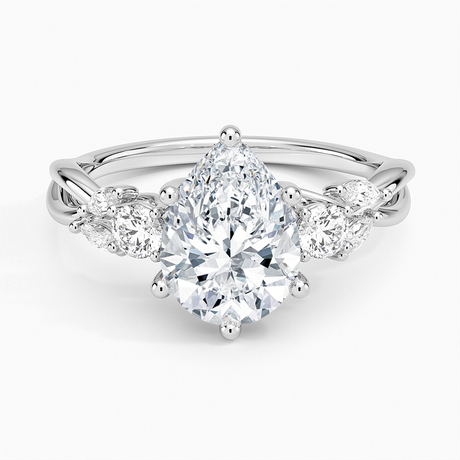 Willow Three Stone Diamond Ring - Brilliant Earth