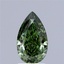2.09 Ct. Fancy Vivid Green Pear Lab Grown Diamond