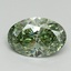 1.62 Ct. Fancy Vivid Green Oval Lab Grown Diamond