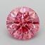 1.26 Ct. Fancy Vivid Pink Round Lab Grown Diamond
