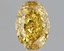 0.95 Ct. Fancy Vivid Yellow Oval Lab Grown Diamond