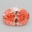 1.72 Ct. Fancy Vivid Pink Oval Lab Grown Diamond