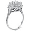 The Quatrefoil Ring, smalltop view on a hand