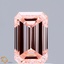0.91 Ct. Fancy Intense Pink Emerald Lab Grown Diamond