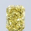 1.56 Ct. Fancy Vivid Yellow Radiant Lab Grown Diamond