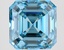 4.53 Ct. Fancy Vivid Blue Asscher Lab Grown Diamond