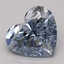 3.57 Ct. Fancy Vivid Blue Heart Lab Grown Diamond