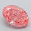 4.46 Ct. Fancy Vivid Pink Oval Lab Grown Diamond