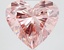 8.03 Ct. Fancy Vivid Brownish Pink Heart Lab Grown Diamond